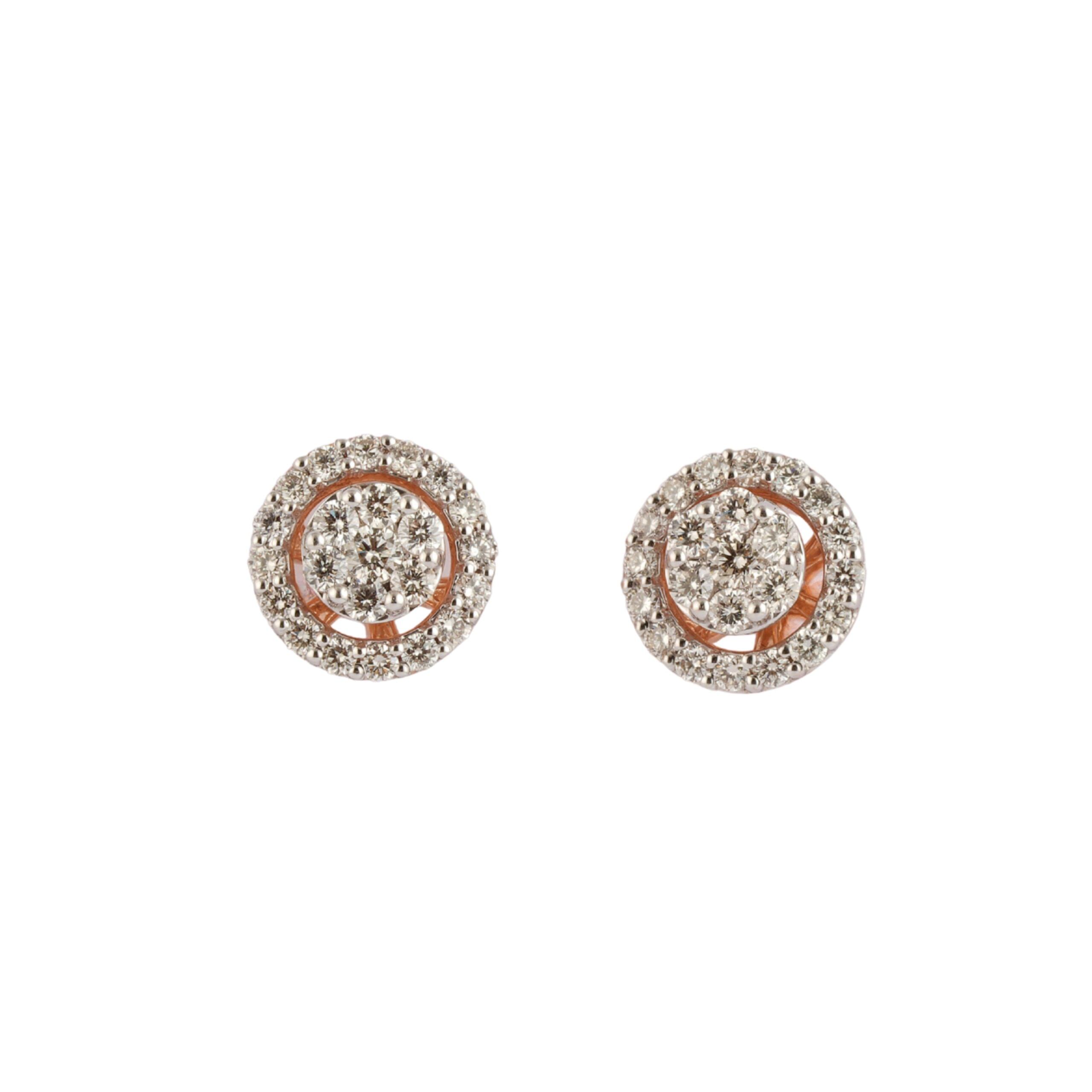 Diamond Halo Studs